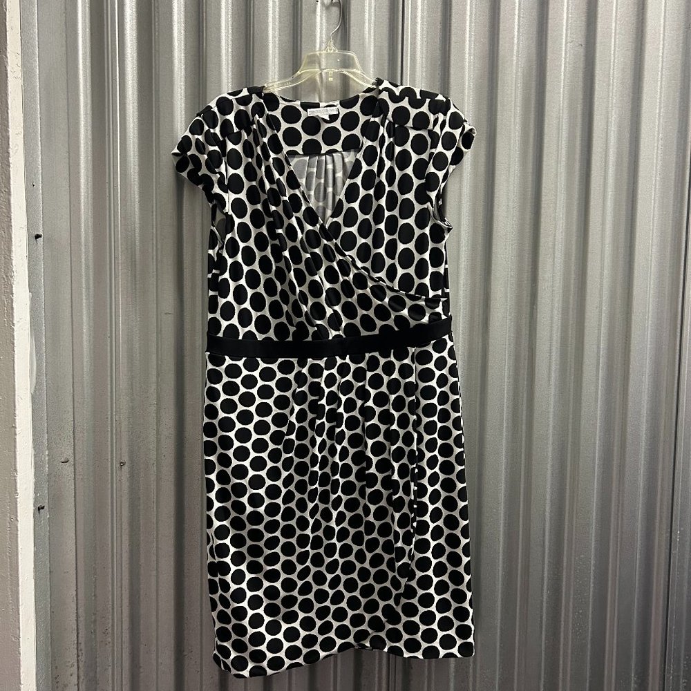 NY&C -Black and White Polka Dot Dress - XL